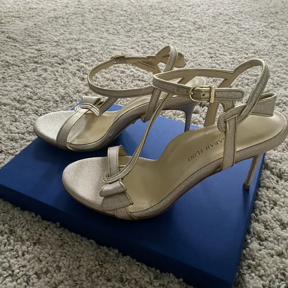 Sarah Flint Perfect Sacha 85 in Champagne Lame - Picture 10 of 14